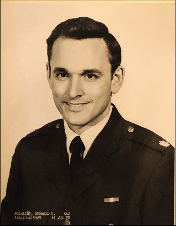 Captain Gary Poehling during his Air Force service in the Japan in 1970–1972. Courtesy Gary Poehling.