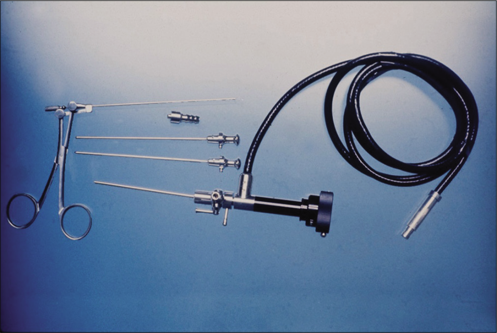 A Watanabe No. 26 Arthroscope, the same model Gary Poehling purchased and brought back to the United States of America in 1972. Courtesy Gary Poehling.