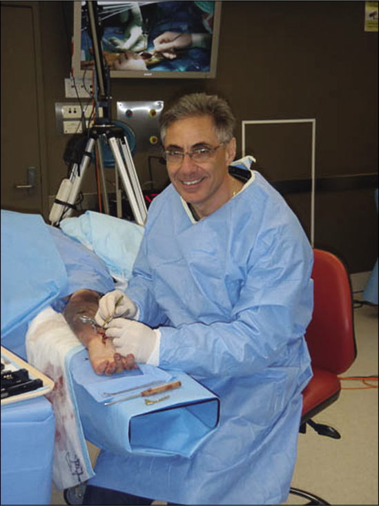 David Slutsky (USA) established the Journal of Wrist Surgery in 2012.[104] He also published many other papers and texts.[96-99] Courtesy Dr Gregory Bain.